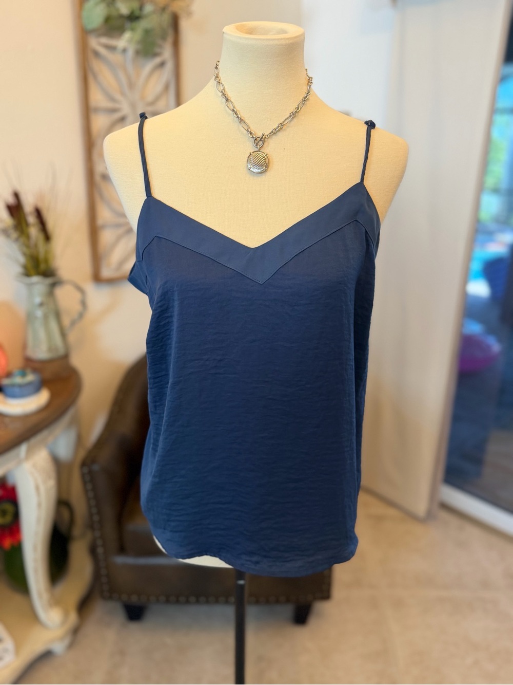 a new day Navy V-Neck Spaghetti Strap Cami